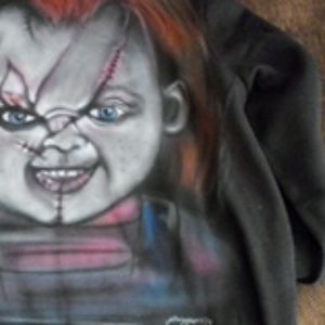 Airbrush Chucky Sweater
